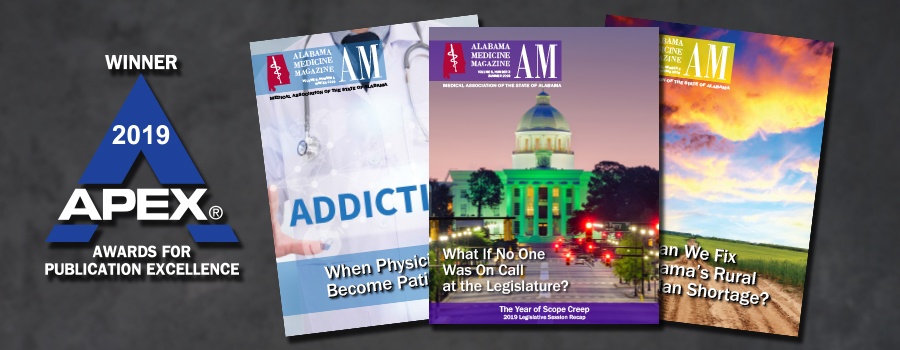 Alabama Medicine Receives Third 2019 APEX Award